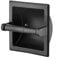HOHOVYVY Toilettenpapierhalter Unterputz,Toilettenpapierhalter Schwarz,Montierter Unterputz-Toilettenhalter Papierrollenhalter Schwarzer Edelstahl