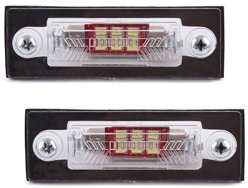 INLY 2 Tlg L.e.d. Kennzeichenleuchte Kennzeichenbeleuchtung kompatibel mit Caddy Golf Passat Transporter Superb 3B5943021 3B5943021A 3B5943021D 3B5943021E