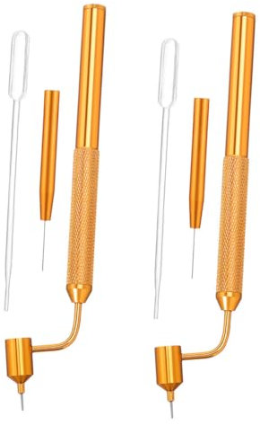 TOPPERFUN 2 Sätze Auto Ausbesserungsstift Nachfüllbarer Lackstift Auto -nachbannungsfarbe Feinlinien-fluidwriter-farbapplikator Autolack-reparaturstift Lackstift Ausbessern Plastik