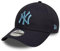 New Era MLB Berretto da Baseball New York Yankees 940 Cappellino Logo della Squadra Visiera Curva Strapback Blu