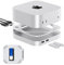GEWOKLIY 40Gbps Aluminum Mac Mini Dock and Stand, USB 4 Hub for Mac mini M4 and M4 Pro 2024 with 40Gbps M.2 NVMe SSD Enclosure, Triple USB A 2.0, 3.5mm Audio Jack Accesories