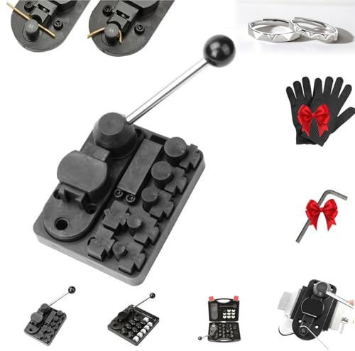 Metal Wire Bending Jig Set with Adjustable Dies, Ring Bending Tool,Metal Wire Bending Jig Set with Adjustable Dies, for DIY Rings, Bending Metals, Jewelry Making (B)