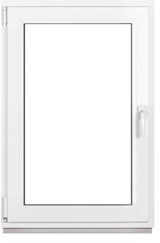 Framex Ventana de plástico blanco ancho x alto 80 x 120 cm (800 x 1200 mm) 3 compartimentos (32 mm) basculante giratorio DIN derecho – Premium – Todos los tamaños