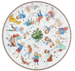 Hutschenreuther Weihnachten Sammelkollektion 2025 Weihnachtsspiele Plätzchenteller 28 cm