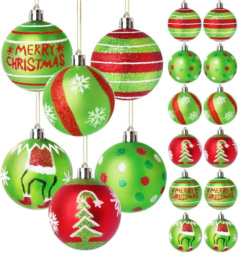 Weihnachtskugeln Plastik, 12 Stück 6 cm Weihnachtsbaumkugeln, Christbaumkugeln Weihnachtskugel, Weihnachtsbaum Kugeln, Tannenbaum Kugeln Weihnachtsdeko, Weihnachtsbaumschmuck Christbaumschmuck