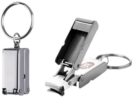 2 Pcs Mini Nail Clipper Keychain