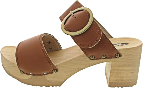 Softclox S3670 Hedi Softnappa - Damen Pantolette - 01-Cognac
