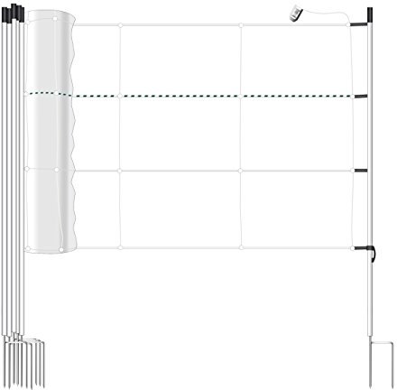 Euro Netz Spezial Zaunsystem für Pferde, 120 cm Hoch, 30,5 m Lang, 2-Spitz - ideal für Pferde, Ponys oder auch Esel - vielseitig einsetzbar, z.B. für Paddocks oder zur Weidenunterteilung