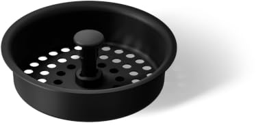 KOHLER K-8803-BL Duostrainer Sink Strainer Basket, Matte Black, Stainless Steel