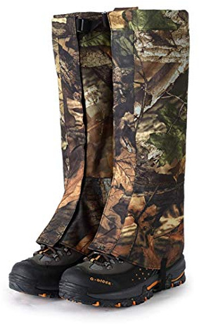 WarmHeartting Gamaschen Wandern Tarnung wasserdichte Einstellbare Gamaschen Atmungsaktive Beinschutz Gaiter für Outdoor-Hosen zum Klettern,Trekking, Schneewandern und Jagd