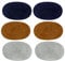 Dailymall Repair Patches - 6 PCS Elbow Knee Iron-on Velvet Patches, Oval & Black Brown White,Elbow Knee Decoration Sew on Clothes, Jackets, Pants and Sweaters