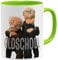 OM3® - Oldschool - Mug | Ceramic Mug | 11 oz 325 ml | Printed on Both Sides | Light Green