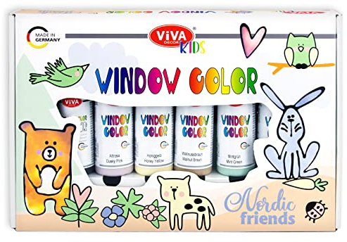 Viva KIDS Window Color-Set Nordic Friends 6 Stück