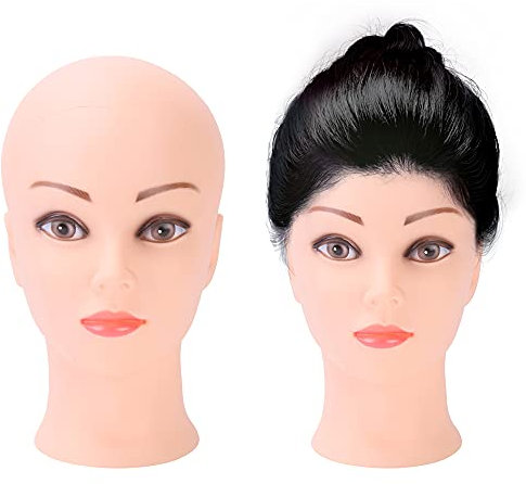 xnicx Mannequin Head wig head stand Training Head Manikin Head Mannequin Head for Wigs Making and Display Head With Table Clamp