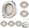 KYOTECH LED Einbaustrahler Neutralweiss Ultra Flach IP65 Bad einbaustrahler 6W 230V 500LM Neutralweiß 4500K,Feuchtraum Dusche Einbauspot aussen Wasserdicht LED Einbauleuchte Bad Deckenspot