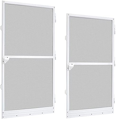 NAIZY D&S Vertriebs Moustiquaire de porte en aluminium Blanc max. 95 x 210 cm