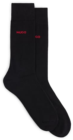 HUGO Herren 2p Uni Cc Herrensocken, New - Black1, 43-46 EU