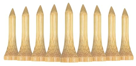 Zivisk Golf Tees Holz - 100 Stück 38mm Bambus Tees (Natürliche Farbe)