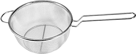 sararui Frying Baskets Stainless Steel Fry Basket Round French Fries Basket Kitchen Frying Basket Strainer Screen Used in Home, Hotel, Restaurant French Fries Basket (Size : X-Large)
