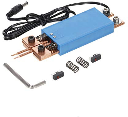 Shkalacar Integrated Type Spot Welding Pen, Automatic Trigger Weld Machine Accessory for 18650 Battery,Blue DIY Battery Spot Welder Pen