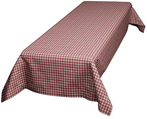 Sensalux Vlies-Tischdecke mit 45% Recyclatanteil, abwaschbare Tischdecke mit Lotuseffekt, 1,5m x 3m Karomuster