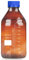 stonylab Amber Glass Graduated Round Media Storage Bottles with GL45 Screw Cap, 1000 ml, 1 Pack