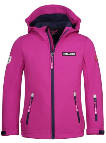 Trollkids Girls Oslofjord Jacket 164, Fireberry
