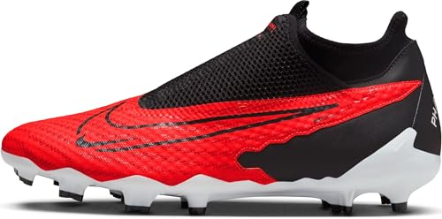 NIKE Phantom GX Academy DF FG/MG, Sneaker Hombre, Bright Crimson/Black-White, 45 EU