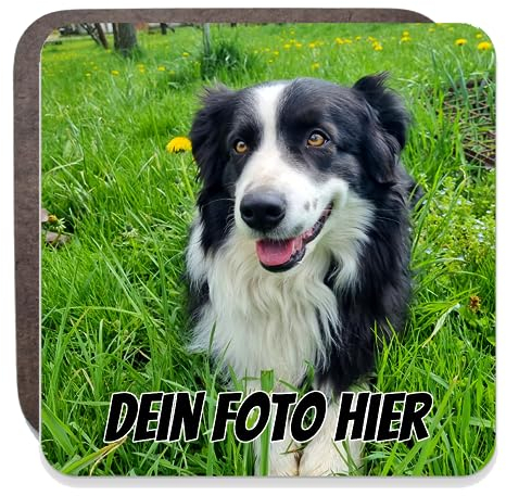 Personalisierter KühlschrankMAGNET mit Foto, Text, Ihrem Bild, quadratisch, rund, herzförmig, Erinnerungsgeschenk (Quadrat)