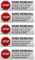 5 x Brandengel® Keine Werbung Aufkleber - Schild – Folie - Sticker (Stop Bitte Keine Kostenlose Zeitung, Flyer, Handzettel, Wurfsendungen, Wochenblätter, Werbung) für den Briefkasten - 5 Stück