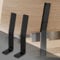 ML-Design 2 Stück Rückenlehnenhalterung, Schwarz, aus Stahl, 345x90x50 mm, Bankrückenlehne, Banklehne, Rückenlehne zum Anschrauben, Metall Rücklehne Halterung Profil für Sitz-Bänke, Betten & Stühlen