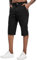 YAOBAOLE 3/4 Kurze-Hosen-Herren Sommer Wanderhose Outdoor Funktionshose Sporthose Leicht Elastisch mit Taschen Schwarz L