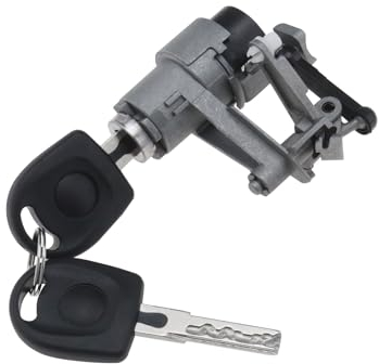 VGOL Cylindre de Serrure Coffre de Voiture Cylindre de Serrure de Hayon Cylindre de Serrure Porte de Coffre de Hayon 1J6827297G 1J6827297C Compatible avec Golf 4 Compatible avec Lupo