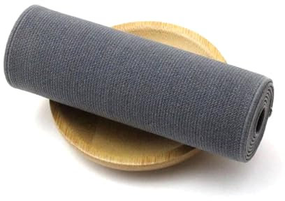 ELSKBRUN 2 Meter 10cm Breite Farbiges Gummiband Unterwäsche Gummiband für Gürtel DIY Kleidung Nähzubehör, Grau, 10cm