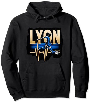 Cadeau Supporter Lyon Foot Lyonnais Sweat à Capuche