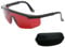 Okaywork Laser-Augenschutz Brille,uv schutzbrille Professionelle Rotlicht Schutzbrille blaulichtfilter brille für Haarentfernungs Behandlung und Kosmetik,mit Schutzbox schwarzer Rahmen (rote Linse)