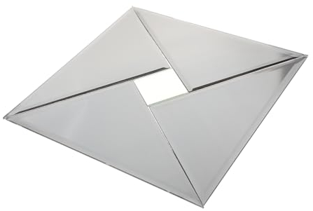 VINTORKY Quadratische Spiegelfliesen Glasfliesen Für Badezimmer Und Küchenrückwände Selbstklebende Dekorative Wandfliesen Für Pool Und Schlafzimmer