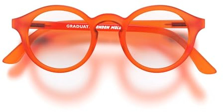 LONDON MOLE® Graduate lesebrille | Coole runde pantoförmige lesegeräte | Herren damen unisex | Federscharniere