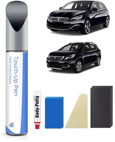 EKU Bleu Encre Nacre/Twilight Blue Metallic Ausbesserungsfarbe Kit für Peugeot Exakte Übereinstimmung – Ausbesserung von Kratzern und Abplatzungen