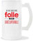 Verre à Bière Je ne suis pas Folle | Chope de Bière Pinte | Idée Cadeau Humour Drôle Marrant Original Anniversaire Fête
