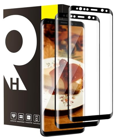 Bodyguard Schutzfolie für Panzerglas für Samsung Galaxy S9 Plus Schutzglas, 9H Härte S9 Plus Displayfolie, Kratzfest, 2 Stück HD Klar Blasenfrei S9 Plus Displayschutzfolie(3D Schwarz Kante Vollschutz)