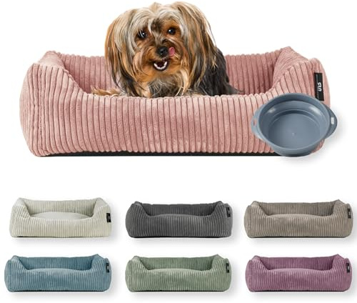 Rohrschneider Hundebett, kleine Hunde (Powder Rosa, 55 x 42 cm)