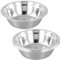 MAHIONG 10 Pack 20cm Stainless Steel Bowl Metal Serving Bowl Stainless Steel Mixing Bowls for Salad, Rice, Noodles