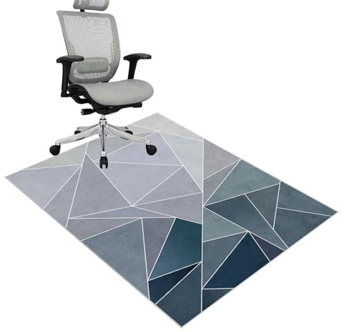 Tappeto Sedia Ufficio Tappeto Sedia Gaming Tappeto Salvapavimento Antiscivolo Ufficio protettore del pavimento Tappeto per Sedia con Ruote Tappetino Pavimenti per Parquet e Piastrelle 90 x 120 cm