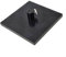 Gettimore Étau de pêche à la mouche rotatif à 360° Outil de fixation Crochet en métal Leurres Équipement 1,2 mm Bouche 28# à 4/0# Taille Noir