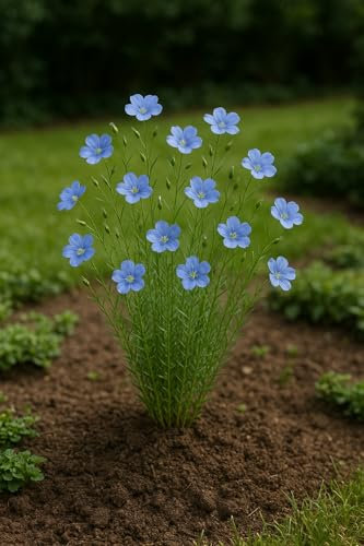 20 grammes de graines Bio à semer - Le Grenier d'Abondance - Engrais Vert Lin Bleu bio - Linum Usitatissimum