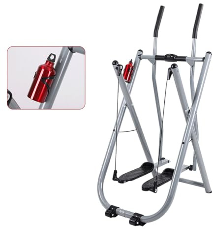 KLYDBMYT Elliptical Cross Trainer Folding Exercise Bike, Fitness Equipment Home Gym Exercise Bike Workout Air Walkers, Cardio Dual Trainer Upright For Home Gym Exercise