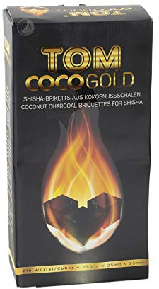 TOM Cococha Gold, 3kg, Shisha Kohle aus Kokosnussschalen Wasserpfeife/Hookah
