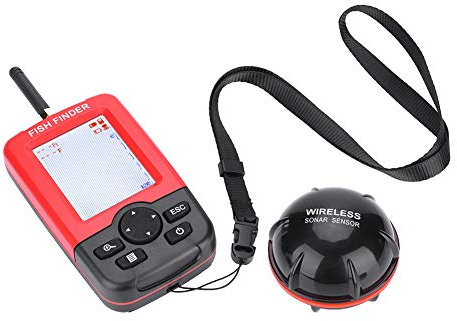 Zerone Handheld 100M / 328FT Wireless Sonar Sensor 2,4 Zoll TFT Display Echolot Fishfinder Echolot Fishfinder
