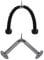 Yes4All Unisex Jxlx cable attachment, D. Tricep Rope + V Bar, 2.2 kg UK